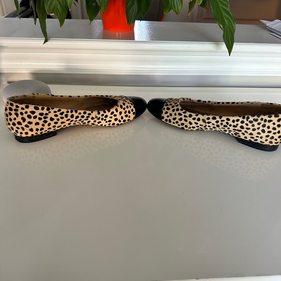 Trotters Pony hair Leather leopard ballet flats sz 8.5 - Picture 6 of 6